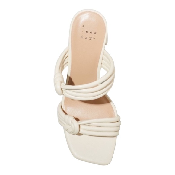 NWT A New Day IVORY ANIA MULE HEELS Women’s 9.5 SANDALS SHOES - Picture 2 of 8